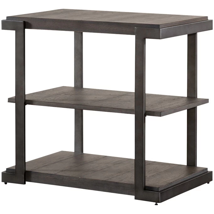 Modern View Gauntlet Gray Tiered End Table 4 Modern View Gauntlet Gray Tiered End Table - Image 2