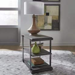 Modern View Gauntlet Gray Tiered End Table 13 Modern View Gauntlet Gray Tiered End Table -furniture QK1032250 LIBF LF1 RM