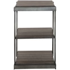 Modern View Gauntlet Gray Tiered End Table 10 Modern View Gauntlet Gray Tiered End Table -furniture QK1032250 LIBF SID OL