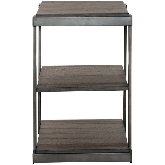Modern View Gauntlet Gray Tiered End Table 5 Modern View Gauntlet Gray Tiered End Table - Image 3