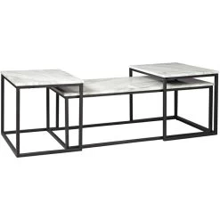 Donnesta Gray Set Of 3 Tables