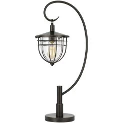 Alma Dark Bronze Table Lamp