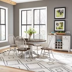 Carolina Crossing White 5 Piece Dining Set