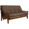Tucson Rustic Walnut Full Futon Frame -furniture QK1033762 MINN PRI OL