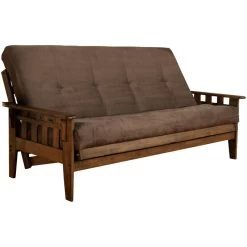 Tucson Rustic Walnut Full Futon Frame