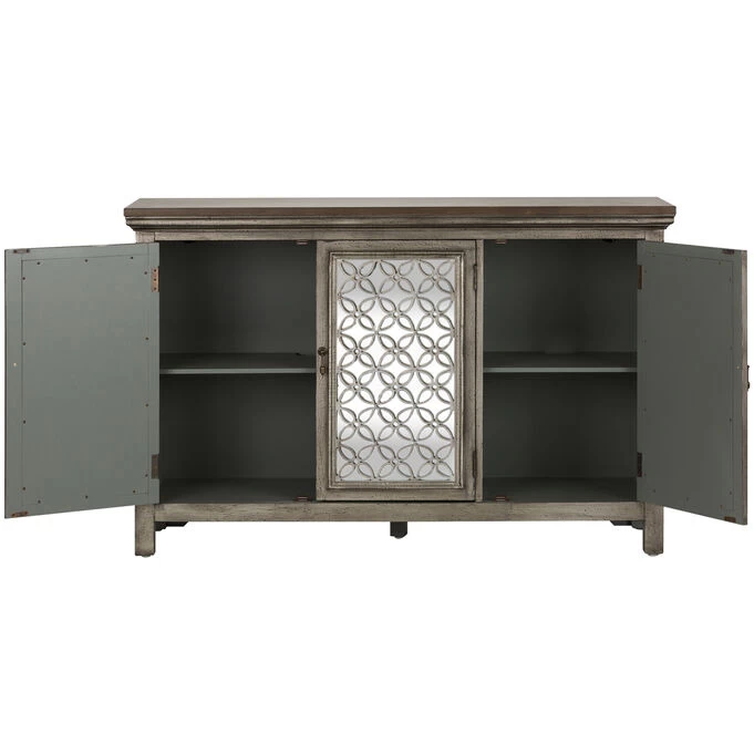Westridge Gray 3 Door Accent Cabinet 5 Westridge Gray 3 Door Accent Cabinet - Image 3