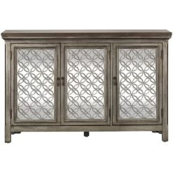 Westridge Gray 3 Door Accent Cabinet
