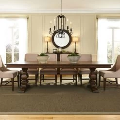 Armand Brownstone Trestle Table -furniture QK1034597 LIBF LF1 RM