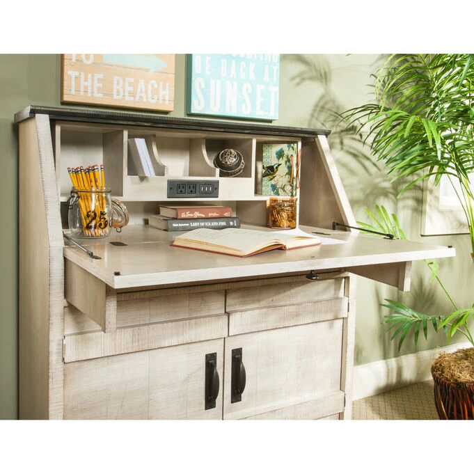 Descanso White Drop Lid Desk 5 Descanso White Drop Lid Desk - Image 3