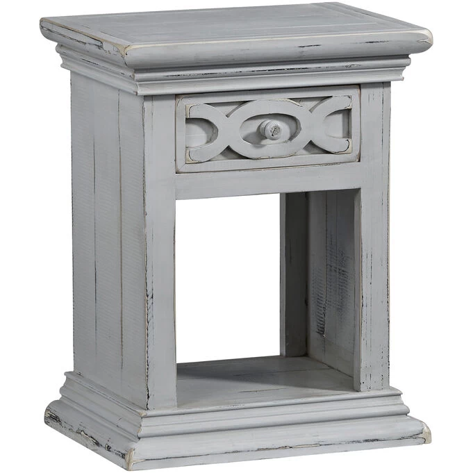 Luna Heather Gray Nightstand 4 Luna Heather Gray Nightstand - Image 2