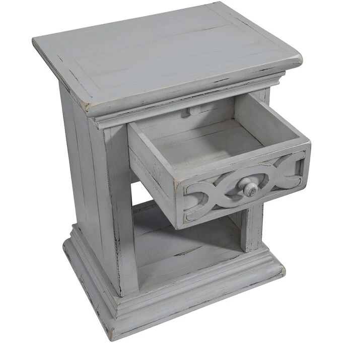 Luna Heather Gray Nightstand 5 Luna Heather Gray Nightstand - Image 3
