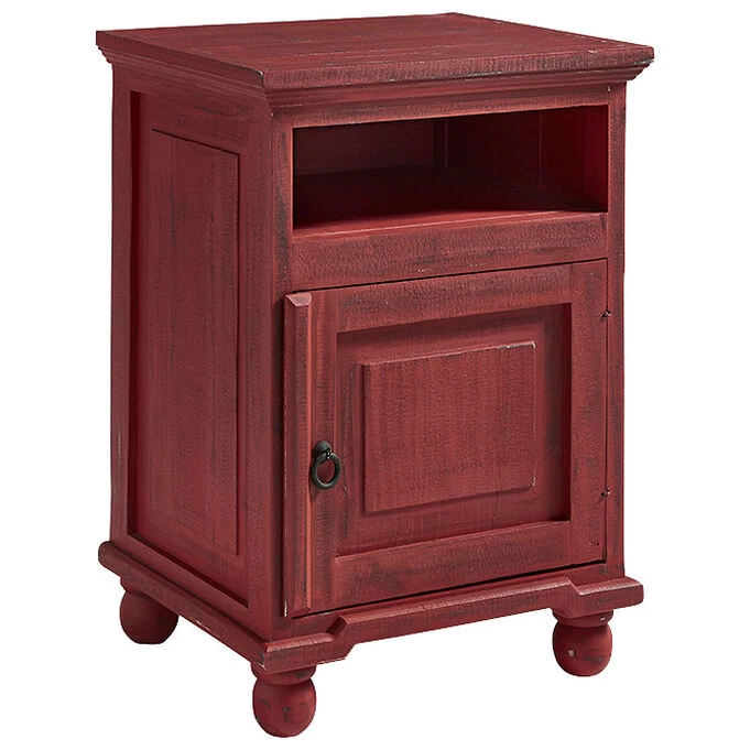 Finn Rustic Red Nightstand 4 Finn Rustic Red Nightstand - Image 2