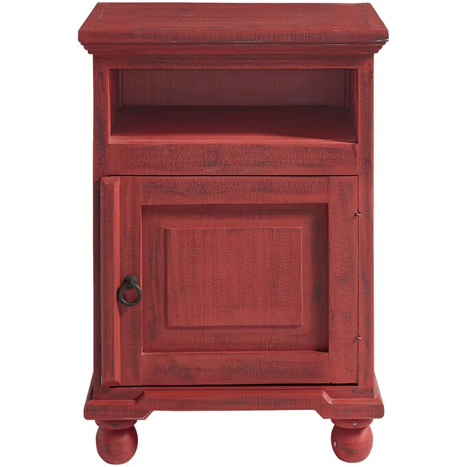 Finn Rustic Red Nightstand 3 Finn Rustic Red Nightstand