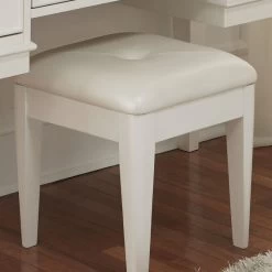 Stardust White Vanity Stool -furniture QK1036673 LIBF LF1 RM