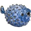 Collected Culture Blue Ceramic 10 Inch Puffer Fish -furniture QK1037238 SAGE PRI OL
