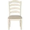 Realyn Chipped White Ladderback Side Chair -furniture QK1038065 ASHL PRI OL