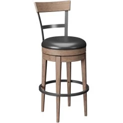 Benton Pecan Swivel Bar Stool -furniture QK1038426 EMHF AFR OL