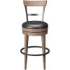 Benton Pecan Swivel Bar Stool -furniture QK1038426 EMHF PRI OL