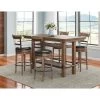 Benton Pecan 5 Piece Swivel Dining Set 2 Benton Pecan 5 Piece Swivel Dining Set -furniture QK1038428 EMHF LF1 RM