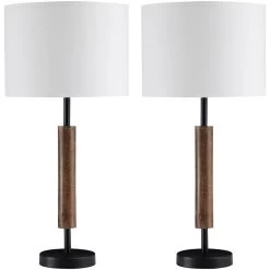 Maliny Brown Set Of 2 Table Lamps