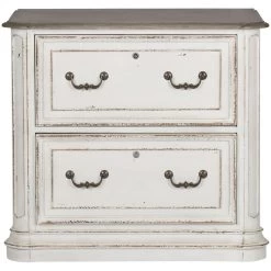 Magnolia Manor Antique White Lateral File