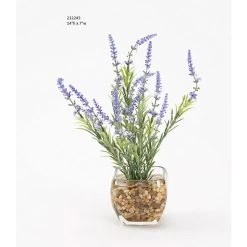 Permanent Botanicals Lavender In Glass Cube