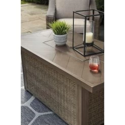 Beachcroft Beige Fire Pit Table -furniture QK1039109 ASHL IS1 RM