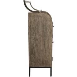 Paloma Weathered Gray Wine And Bar Cabinet -furniture QK1040293 HOMI SID OL