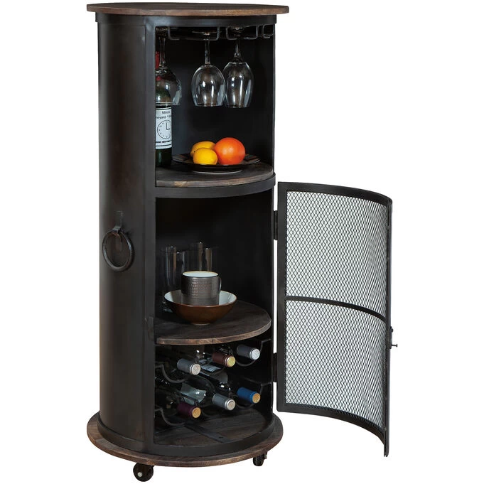 Half Pint Black Wine And Bar Cabinet 4 Half Pint Black Wine And Bar Cabinet - Image 2