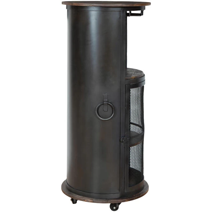 Half Pint Black Wine And Bar Cabinet 6 Half Pint Black Wine And Bar Cabinet - Image 4