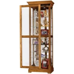 Moorland Oak Curio Cabinet 5 Moorland Oak Curio Cabinet -furniture QK1040302 HOMI ER1 OL
