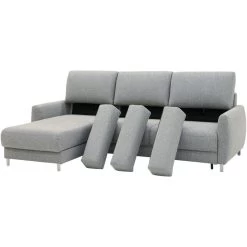 Delta Gray Full XL Chaise Loveseat Sleeper -furniture QK1040487 LUON IS2 OL