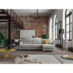 Delta Gray Full XL Chaise Loveseat Sleeper -furniture QK1040487 LUON LF1 RM