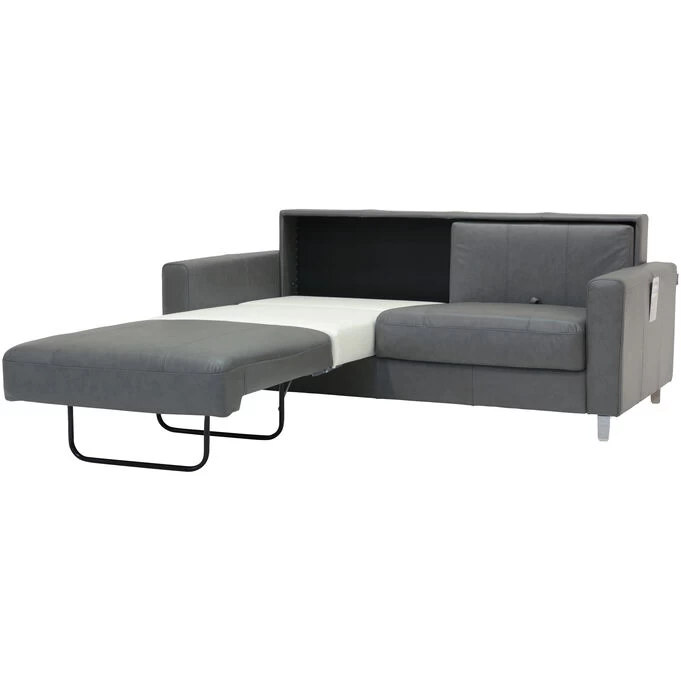 Nico Brown Leather Queen Sleeper Loveseat 7 Nico Brown Leather Queen Sleeper Loveseat - Image 5