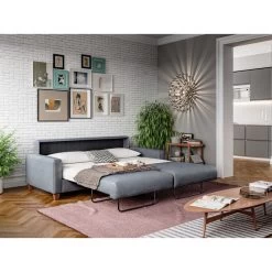 Nico Brown Leather Queen Sleeper Loveseat 17 Nico Brown Leather Queen Sleeper Loveseat -furniture QK1040491 LUON LF2 RM