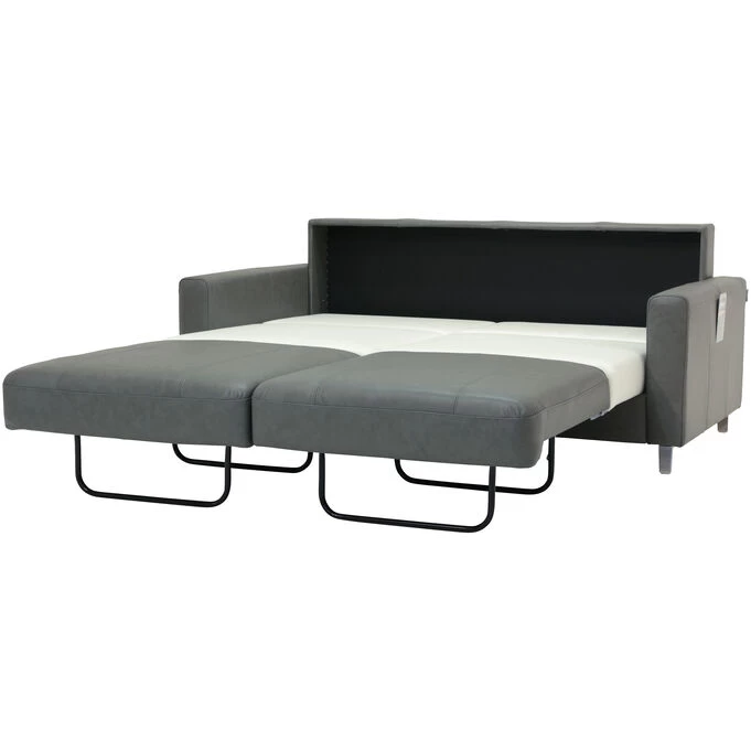 Nico Brown Leather Queen Sleeper Loveseat 8 Nico Brown Leather Queen Sleeper Loveseat - Image 6