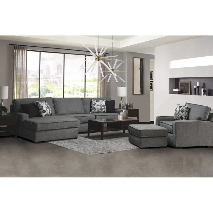 Cash Brevard Gray 2 Piece Left Chaise Sectional 3 Cash Brevard Gray 2 Piece Left Chaise Sectional