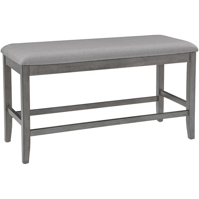 Seneca Gray Counter Bench 4 Seneca Gray Counter Bench - Image 2