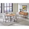 Charlotte Walnut And Bark 5 Piece Round Dining Set -furniture QK1040937 DAVF LF1 RM