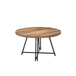 Charlotte Walnut Round Dining Table