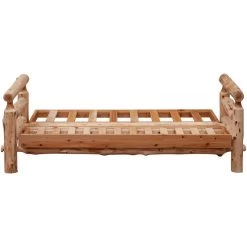 Cedar Log Natural Cedar Futon Frame -furniture QK1041662 FIRE ER1 OL