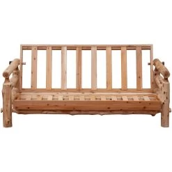 Cedar Log Natural Cedar Futon Frame