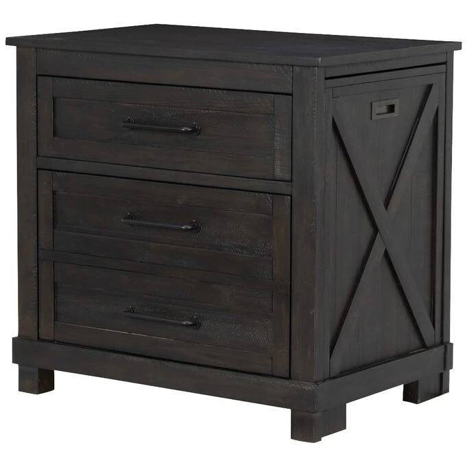 Sun Valley Charcoal Desk Chest 4 Sun Valley Charcoal Desk Chest - Image 2