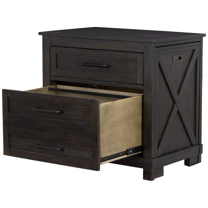 Sun Valley Charcoal Desk Chest 9 Sun Valley Charcoal Desk Chest - Image 7