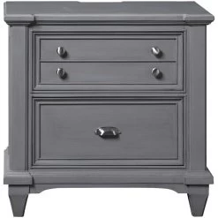 Hilton Head Gray 2 Drawer Nightstand