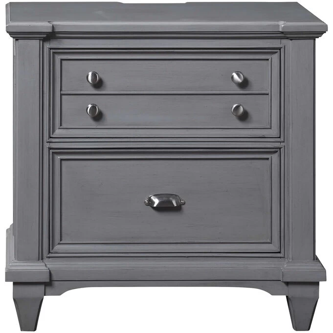 Hilton Head Gray 2 Drawer Nightstand 3 Hilton Head Gray 2 Drawer Nightstand