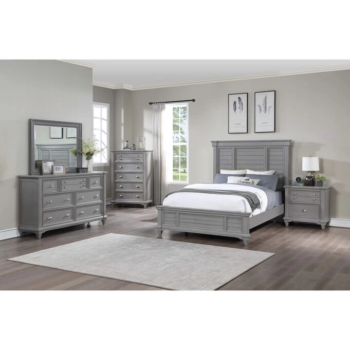 Hilton Head Gray 4 Piece Queen Panel Bedroom 3 Hilton Head Gray 4 Piece Queen Panel Bedroom