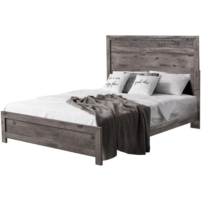 Langston Gray Oak Queen Bed 3 Langston Gray Oak Queen Bed