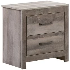 Langston Gray Oak Nightstand