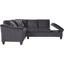Lake Flannel Right Chaise Sectional 7 Lake Flannel Right Chaise Sectional -furniture QK1043432 HUGH OPN OL